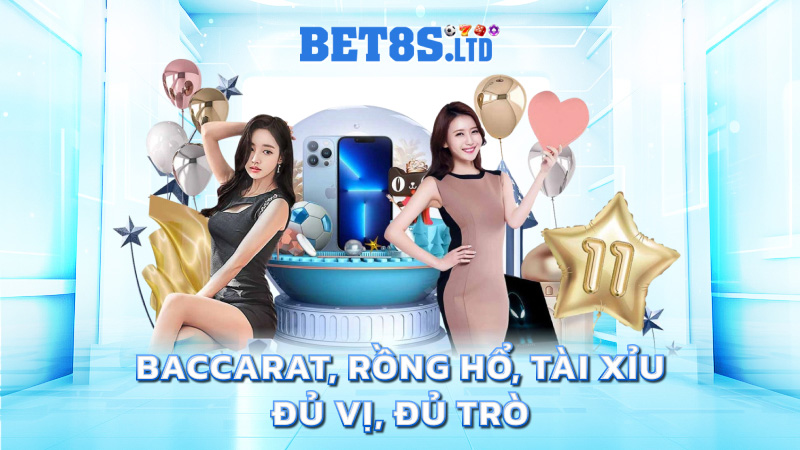Baccarat, Rồng Hổ, Tài Xỉu – đủ vị, đủ trò